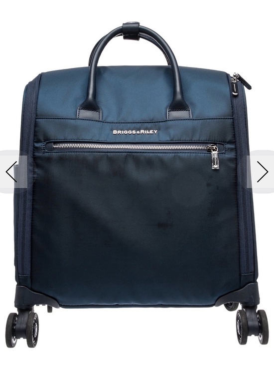 Briggs & Riley Handbags - Briggs & Riley Navy Rolling Garment Bag with Front Zip Pocket
